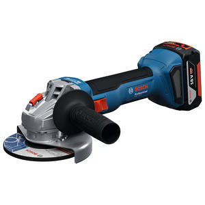 Bosch Amoladora 125 Mm 18v Gws 18v-8 Sin Carbones (2 Bateria Y Cargador)