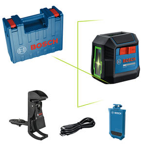 Bosch Nivel Laser De Linea Gll2xg Maletín + Batería 3,7v 1ah