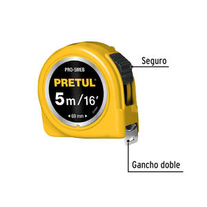 Pretul Cinta Metrica  5 Mts Amarillo