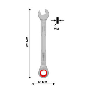 Bosch Llave Combinada Con Crique Ratchet 12 Mm