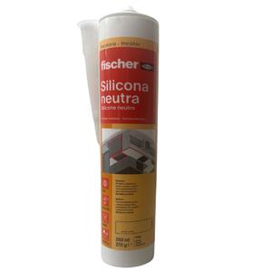 Fischer Sellador Silicona Neutra Transparente  260ml.
