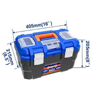Wadfow Caja Herramientas 16" Broche Metal