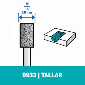 Dremel 9933 Fresa De Carburo Y Dientes Abrasivo 7.9 Mm