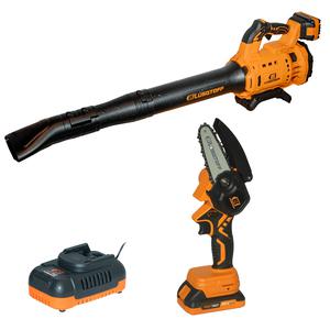 Lusqtoff Combo 18v Jardineria Sopladora Spl13-8bk + Motosierra Mml40-9bk
