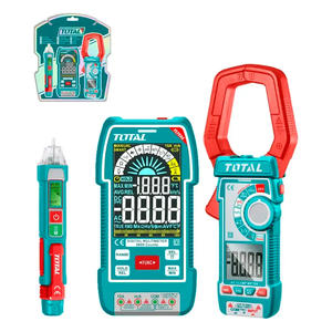 Total Kit Prueba Electrica 3 En 1 Pinza Amperometrica - Tester - Detector Voltaje
