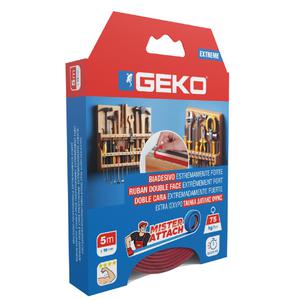 Geko Cinta Doble Faz Extra Fuerte 19 Mm X 5 Mts