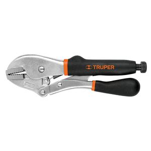 Truper Pinza Presion Recta 10"  Mango Antiderrapante