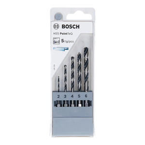 Bosch Set   5 Mechas Acero Rapido (2 - 3 - 4 -5 - 6 Mm)