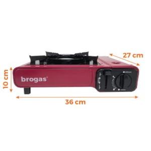 Brogas Anafe Gas Butano 1 Hornalla + 4 Cartuchos