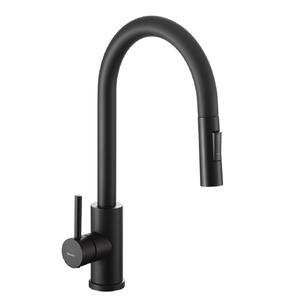 Peirano Griferia Monocomando Cocina C/pico Extraible Valencia Black