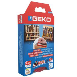 Geko Cinta Doble Faz Extra Fuerte 19 Mm X 1.5 Mts