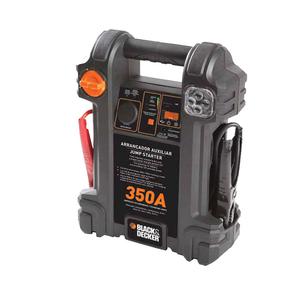 Black & Decker Arrancador 350 Amp. Puerto Usb 5v 500ma, Luz Led, Salida 12v