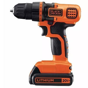 Black & Decker Atornillador Taladro 10mm Bat.20v Max 25 Nm Torque (1)bat.ion-litio