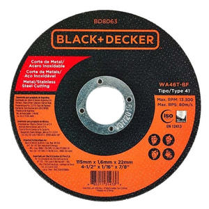 Black & Decker Disco Corte 115 X 1,6