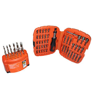 Black & Decker Set  62 Piezas Atornillador, Mechas Y Puntas