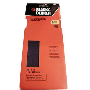 Black & Decker Lija 1/2 Hoja Antiempaste 115x280mm Surtida