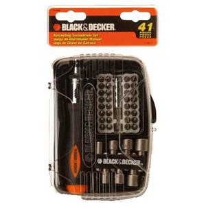 Black & Decker Set  41 Piezas Atornillador Puntas Tubos