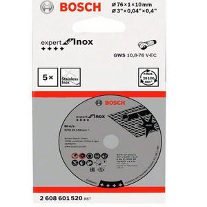 Bosch Disco Corte 76 Mm X 1 X 10 Mm Para Gws 12v-76