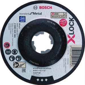 Bosch Disco Desbaste X-lock 115 X 6 X 22