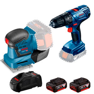 Bosch Freedom Lijadora Orbital 18v 1/4" Lija Gss + Gsb180 + Kit 2 Bateria Cargador