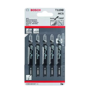 Bosch Hoja Sierra Caladora T119b Madera X 5 Unidades