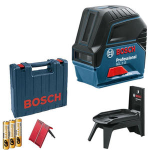 Nivel Láser Profesional Bosch GCL2-15G 15 mts Líneas Cruzadas