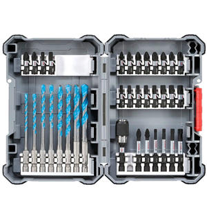 Bosch Set  35 Pick And Click Puntas - Mechas Multiconstruccion - Adaptador - Estuche