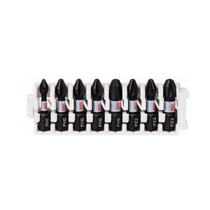 Bosch Set   8 Pick And Click Punta Atornillar Phillips Impacto Ph1 - Ph2 X3unid - Ph3 - Pz2 X2 Unid - Pz3