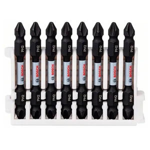 Bosch Set   8 Pick And Click Punta Doble Atornillar Phillips Ph2 X  65mm Impacto