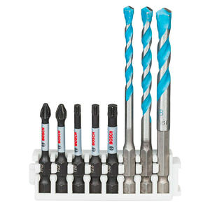 Bosch Set   8 Pick And Click Puntas - Mechas Multiconstruccion - Estuche