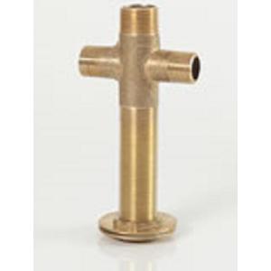 Br Colector En Cruz 1 X 1 C/bridas Bronce Roscado