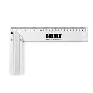 Bremen Escuadra Profesional Aluminio 25cm 10"