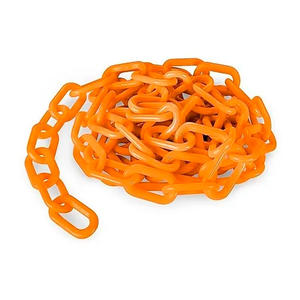 Cadena Plastica Naranja Fluo X Metro