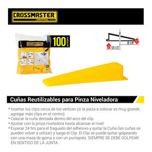 Crossmaster Cuña Para Pinza Niveladora De Ceramica / Porcelanato