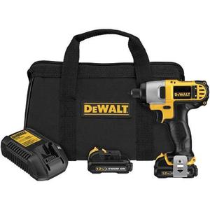 Dewalt Atornillador Impacto Hex.1/4'' 2bat12v Ion-litio Luz Led(dcf815s2)