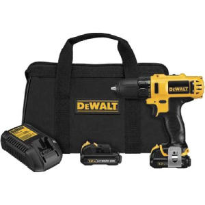 Dewalt Atornillador Taladro 12v 10mm (2 Baterias - Cargador - Bolso)