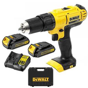 Dewalt Atornillador Taladro Percutor 20v 13mm (2 Baterias, Cargador, Maletin)