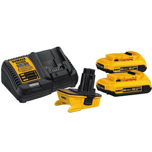 Dewalt Set Adaptador Niquel A Litio Combo Cargador + 2 Bateria 2ah