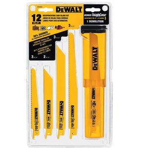 Dewalt Set Hojas Sierra Sable Surtidas 12 Pzas