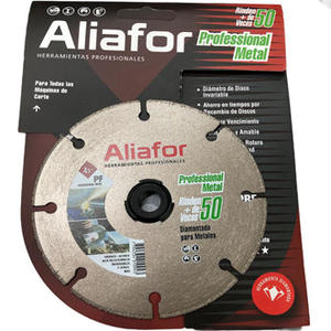 Aliafor Disco Diamantado 115 Mm 4-1/2" Para Metales