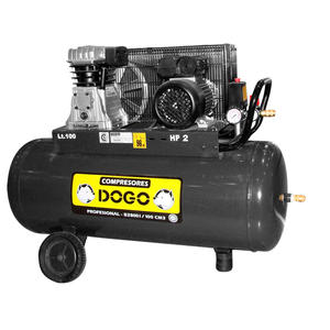 Dogo Compresor 100 Litros 2 Hp Bicilindrico Monofasico