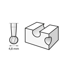 Dremel  191 Fresa Alta Velocida  1/8" - 3,2mm