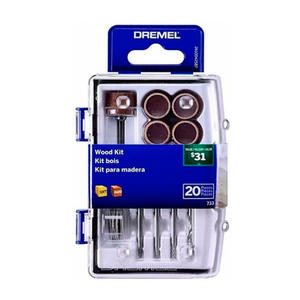 Dremel  733 - Set 20 Piezas Para Madera Discos - Lijas - Mechas