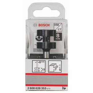 Bosch Fresa De Muelle 2 Filos Union De Lenguetas - Encastre 8 Mm