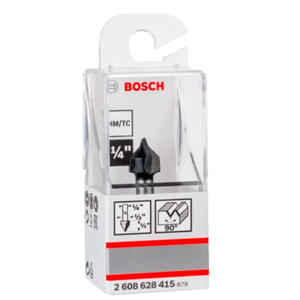 Bosch Fresa Para Ranuras En V  1/2  - Encastre 1/4