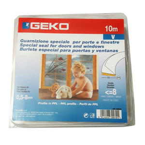 Geko Burlete Tipo V  P/ Ventana X 10m Art.2000/6  (de 0.5 A 8mm)