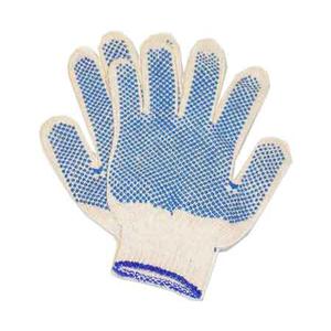 Guantes Moteados Algodon / Goma Blanco - Certificado