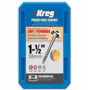 Kreg Tornillo 1 -1/2'' 38mm Caja X 100 Unidades (sml-c150-100)