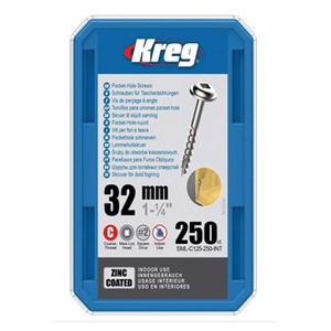 Kreg Tornillo 1 1/4" 32mm Caja X 250 Unidades (sml-c125-250)