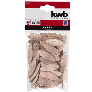 Kwb Galletas De Madera 15x4mm #0  X50u